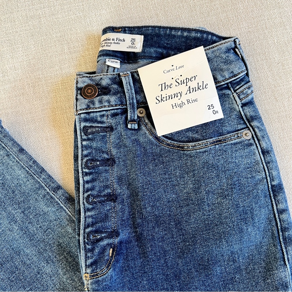Abercrombie & Fitch Button Fly Skinny Jean